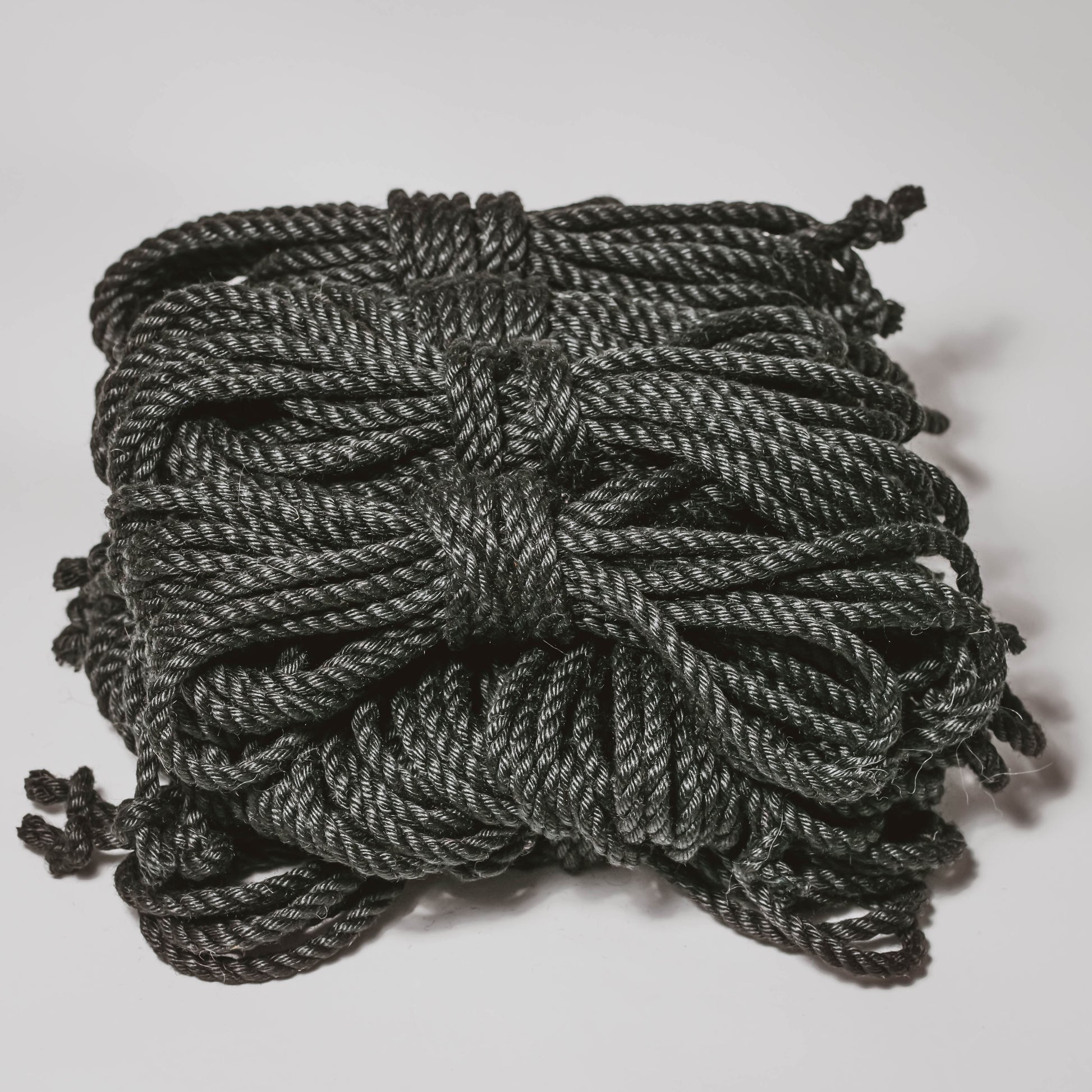 Black rope (treated, 6mm) Shibari Rope Bundle of 12 
