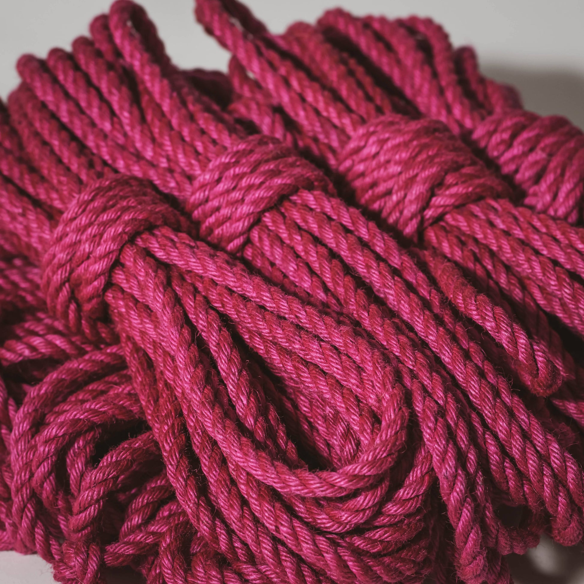 Pink jute rope (treated, 6mm) Shibari Rope 
